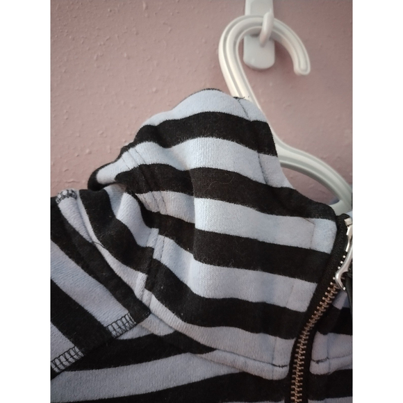 Lululemon Athletica Scuba Sea Stripe Fleece Hoodie Size 8 - Picture 6 of 12